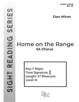 Home on the Range SA choral sheet music cover